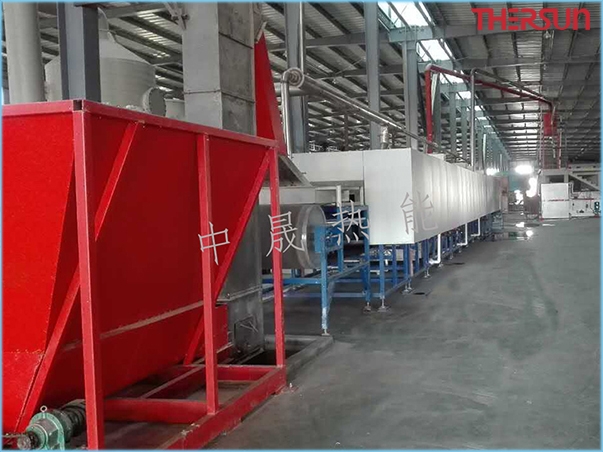  Microwave steel belt kiln